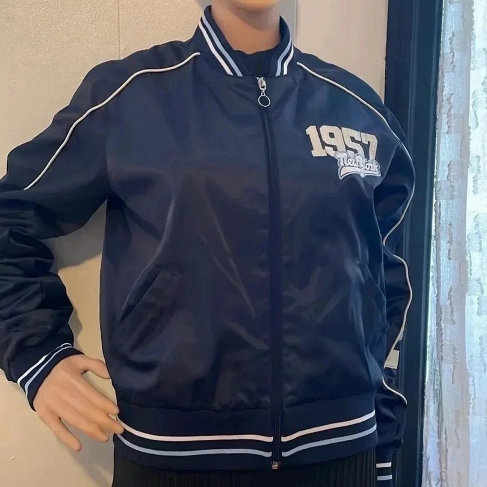 Steve Madden Dark Blue Varsity Jacket